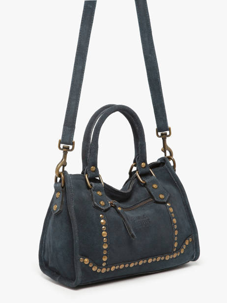Cross Body Tas Houston Leder Basilic pepper Blauw houston BHOU72 ander zicht 1